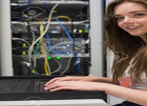 15593241 Smiling woman searching through servers in data center Stock Photo 480x345 - RSCIT Online Test Paper Set 4