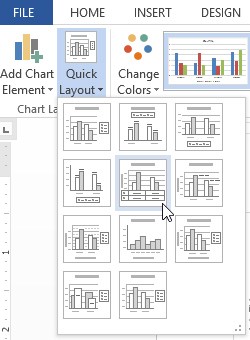charts layout select - How to Modifying Chart in MS Word