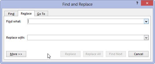 find and replace - Find and Replace