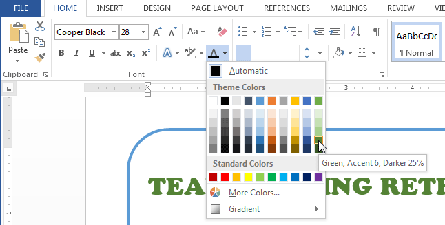 format font color edit - How to Format Text in MS Word
