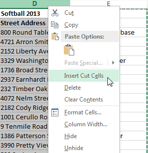 mod move splat - Insert, delete, move, and hide or UN hide Rows and Columns in MS Excel