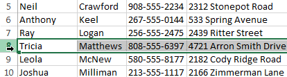 mod row insert click - Insert, delete, move, and hide or UN hide Rows and Columns in MS Excel