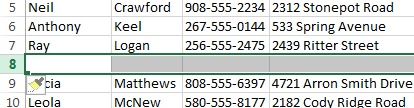mod row insert done - Insert, delete, move, and hide or UN hide Rows and Columns in MS Excel