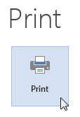 print button edit - How to Print Document in MS Word