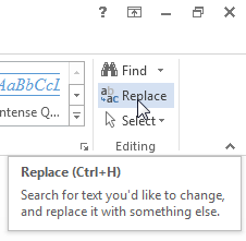 replace - Find and Replace