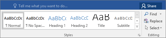 style - Heading Style in MS Word 2013