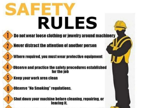 Safety rules at workplace