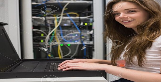 15593241 Smiling woman searching through servers in data center Stock Photo 675x345 - RSCIT Online Test Paper Set 4