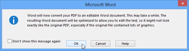 extra pdf confirmation edit - How to Edit a PDF file in MS Word