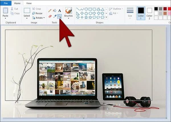 paint using a computer 7 Zoom in MS Paint in Hindi - paint using a computer