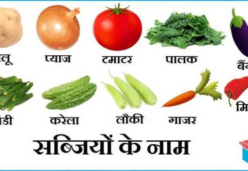 सब्जियों के नाम