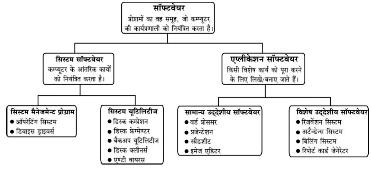 Types of Computer Software in Hindi