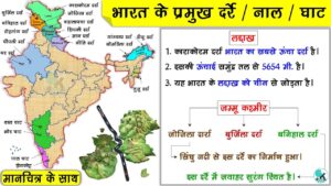 भारत के प्रमुख दर्रे